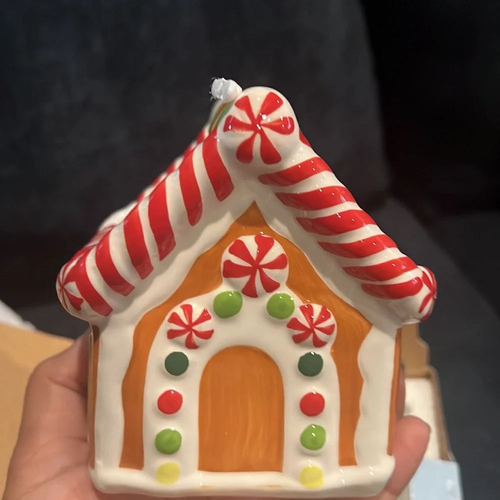 Pier 1 gingerbread‎ house dip bowl & spreader set